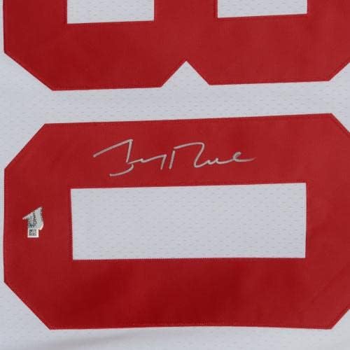 Jerry Rice San Francisco 49ers İmzalı Mitchell & Ness Kırmızı Kopya Forması-İmzalı NFL Formaları