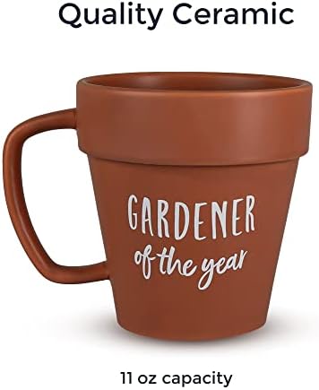 Üst Midland Ürünleri Gardner Kupa Kahve Bitki Yenilik Seramik Kupa & Kürek Kaşık Bahçıvan için Hediyeler Kadınlar,
