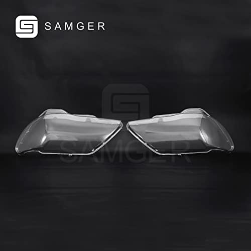 Samger 2 Adet Sol Sağ Yan Far Far Lens Şeffaf Lens kapağı Değiştirme 2005-2008 BMW 7 Serisi için E66
