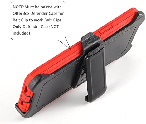 WallSkıN 2 Paket Yedek Kemer Klipsi Kılıf Samsung Galaxy S10 Artı OtterBox Defender Serisi Kılıf / Kemer Tutucu için