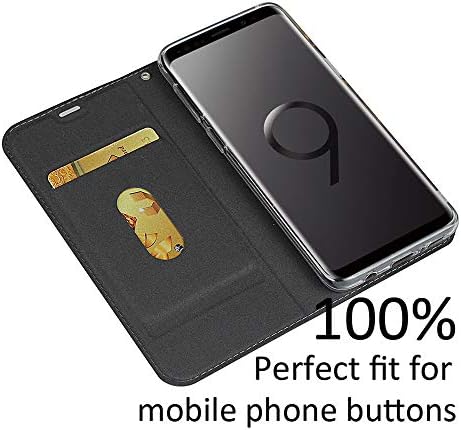 Zouzt Deri Kılıf Samsung Galaxy S9 Cüzdan Manyetik Kapak Kapak Kitap Stil Telefon Ca Kart Yuvası ile TPU Darbeye Standı