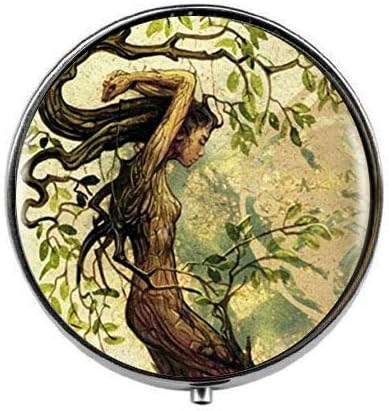 Kadın Ağacı-Fantezi Ressam Sanat Fotoğraf Hap Kutusu-Çekicilik Hap Kutusu-Cam Şeker Kutusu