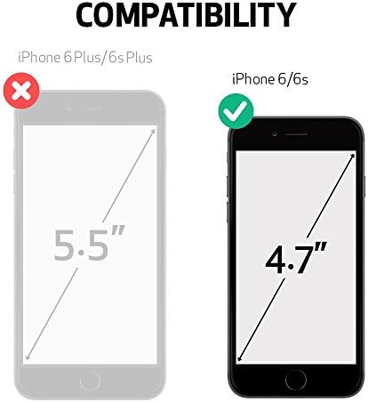 ıphone 6 / iPhone 6S için ZAGG InvisibleShield Kasa Dostu Gizlilik Camı ve Ekran Koruyucu