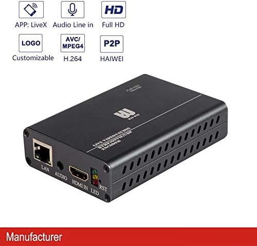 HD HDMI Kodlayıcı, HaiweiTech H. 264 Video Kodlayıcı Desteği HTTP, UDP, RTSP, RTMP, IPTV için RTMP'LER, Video Konferans,