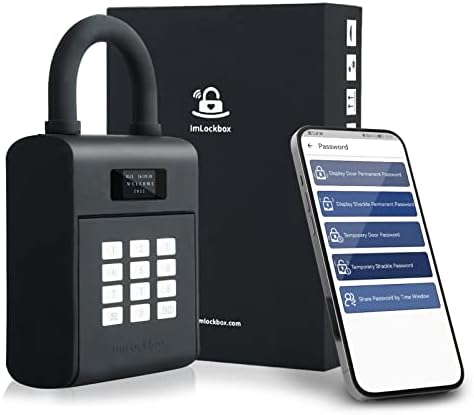 TJW GÜVENLİ Tuş Kilidi Kutusu, Yönetim Uygulaması ile Bluetooth Akıllı Güvenli Kilit Kutusu, Uzaktan Yetkilendirme