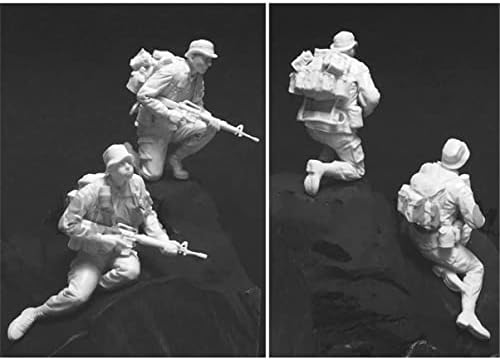 1/35 Vietnam Savaşı ABD Asker Reçine Şekil Kiti Minyatür Reçine model seti / / Pq0-34 (demonte ve boyasız) (2 Kişi)