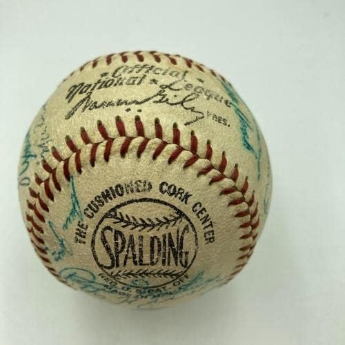 1956 Chicago Cubs Takımı Resmi Ulusal Beyzbol Ligi İmzalı Beyzbol Topları İmzaladı
