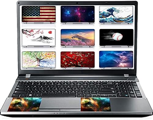 Meffort Inc Laptop kapak kaplama çıkartması Dekoratif Çıkartmalar 17,3 İnç'e kadar Dizüstü bilgisayara uyar (2 Bilek
