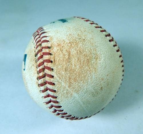 2022 Miami Marlins Maçında Milwaukee Brewers Beyzbol Kullandı Eric Lauer Cooper GO - Oyun Beyzbol Kullandı