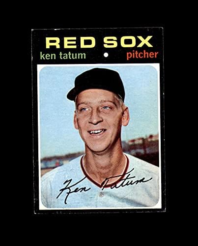 Ken Tatum El İmzalı 1971 Topps Boston Red Sox İmzası