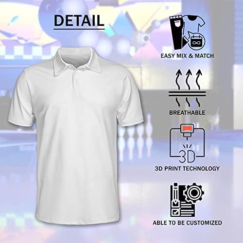 LEEVUS Kişiselleştirilmiş Bowling Gömlek Erkekler için, Erkek Kafatası Bowling Gömlek Kısa Kollu, ABD Bowling Takımı
