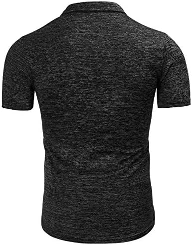 WULFUL erkek Polo Gömlek kısa kollu hızlı kuru Golf Gömlek atletik T-Shirt