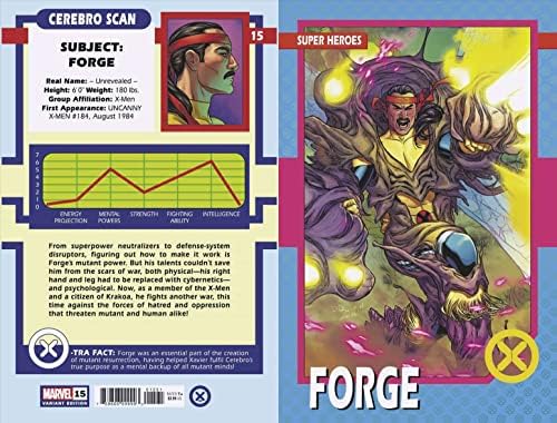 X-Men (6. Seri) 15B VF / NM; Marvel çizgi roman / Forge Ticaret kartı varyantı