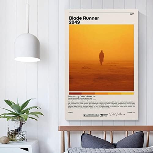 Blade Runner 2049 Retro Minimalist Film Afiş poster çerçevesi Askı Kaydırma Posterler Tuval Dekoratif Asılı Boyama