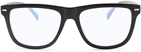 Siyah sağlam çerçeve mavi ışık okuma gözlüğü erkekler yüksek görüş ile Modern görünmek için-Erkekler için büyük ve