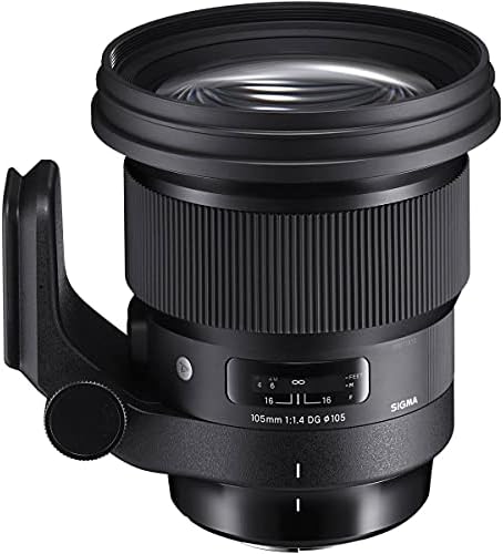 Sigma 105mm f/1.4 DG Sanat HSM nikon için lens F, Bower 105mm UV Filtreli Paket, Vivitar 105mm CPL Filtre, Esnek Lens