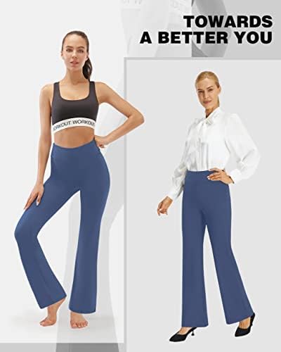 AFİTNE kadın Yoga Elbise Pantolon, yüksek Bel Bootcut Çalışma Pantolon Karın Kontrol 4 Yönlü Streç Egzersiz Rahat