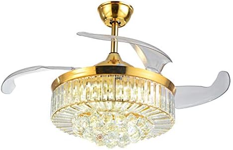 FEHUN Fan ışık, tavan fanı ile ışık, 3 hız geri çekilebilir aydınlatma armatürü, zamanlama, üç renk, Vintage avize