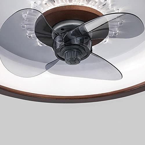 IBalody Dilsiz Çin ışıklı tavan fanı Kapalı 3 Hızlı Fan ışıkları Gömme Montajlı Fanlı Tavan lambası Oturma Odası Yemek