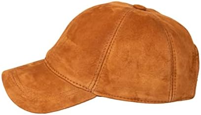 HATSQUARE Süet Deri Unisex Beyzbol Şapkası