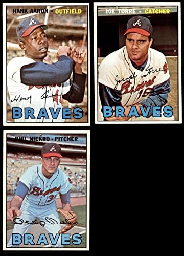1967 Topps Atlanta Braves Takım Seti Atlanta Braves (Set) ESKİ / MT Braves