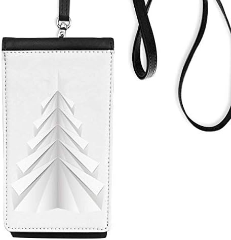 Beyaz mas Ağacı Origa Telefon Cüzdan çanta Asılı Cep Kılıfı Siyah Cep