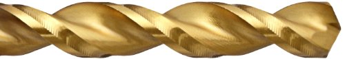 YG - 1 Yüksek Hız Çelik Altın - P Solucan Desen Jobber Matkap Ucu, Kalay Kaplama, Düz Şaft, Parabolik Spiral, 130
