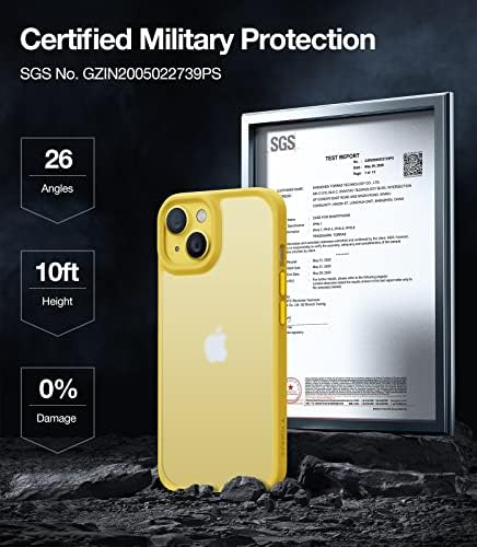 TORRAS Darbeye Dayanıklı iPhone 14 Kılıf için Tasarlandı[10FT Askeri Düşme Koruması] [Şık Premium Dokunmatik] iPhone