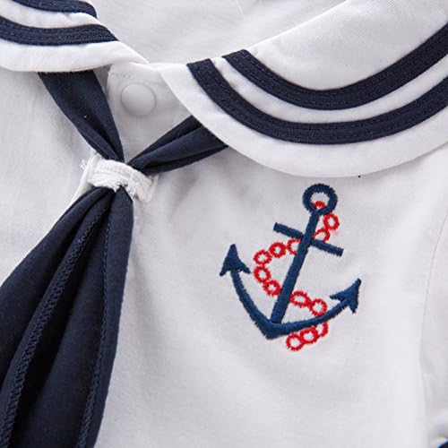XM Nyan may'ın Bebek Yürüyor Boys Denizci Şerit Romper Deniz Donanma Romper Kıyafet