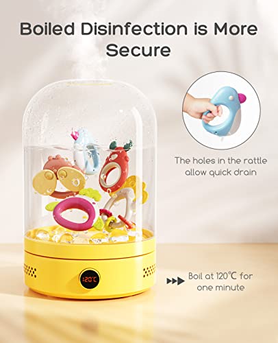 Dancyrose 10 adet Bebek Çıngıraklar oyuncak seti Yenidoğan için 0-3-6-9-12 Ay Duyusal Gelişim için Bebek Diş Kaşıyıcı