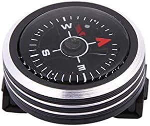 MHYFC Mini Taşınabilir saat kayışı Düğme Pusula Bilezik Açık Yürüyüş Kamp Açık Araçları