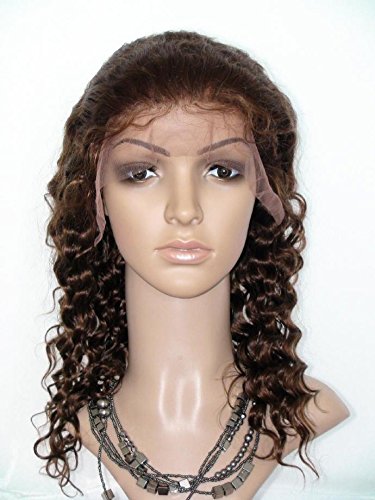 Kaliteli 8 insan saçı peruk Siyah Kadın İçin Uzun Ön Dantel Peruk Hint Bakire Remy insan saçı Derin Dalga Kıvırcık