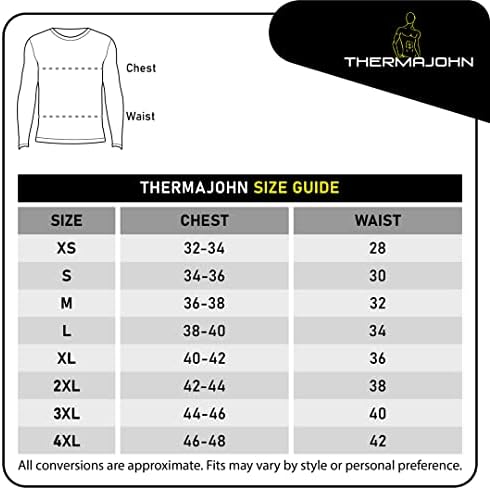 Thermajohn Termal Gömlek Erkekler için Uzun Kollu Termal Sıkıştırma Gömlek Erkekler için Taban Katmanı Soğuk Hava