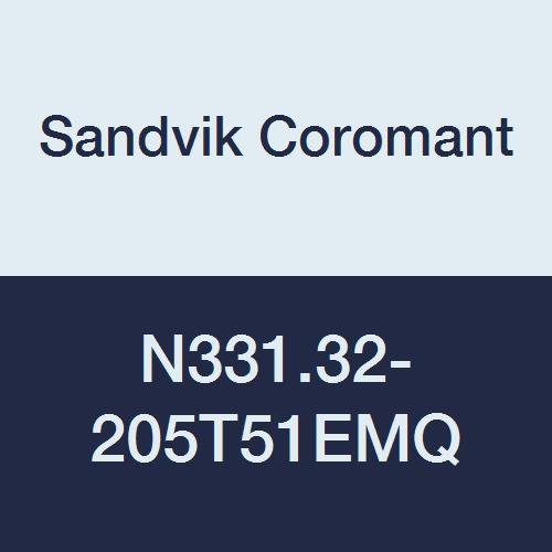 Sandvik Coromant N331. 32-205T51EMQ CoroMill 331 Ayarlanabilir Tam Yan ve Yüz Freze Kesicisi, 8.079 Kesme Çapı, 2