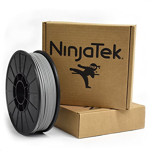 NinjaTek 3DCH14129010 NinjaTek Cheetah TPU Filament, 3,00 mm, TPE, 1 kg Çelik (Gri) (1'li Paket)