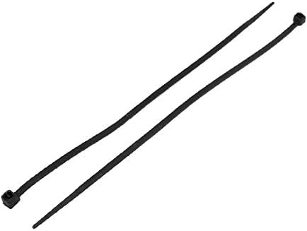 X-DREE 3mm x 150mm Naylon Kendinden Kilitleme Kablo Zip Bağları Raptiye Siyah 100 adet(Chiusura con cerniera lampo