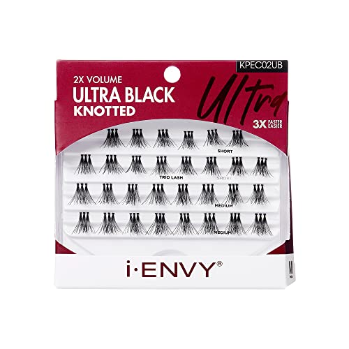 Öpücük ı-ENVY Ultra Siyah Üçlü Orta Kirpikler KPEC02UB (2'li PAKET)