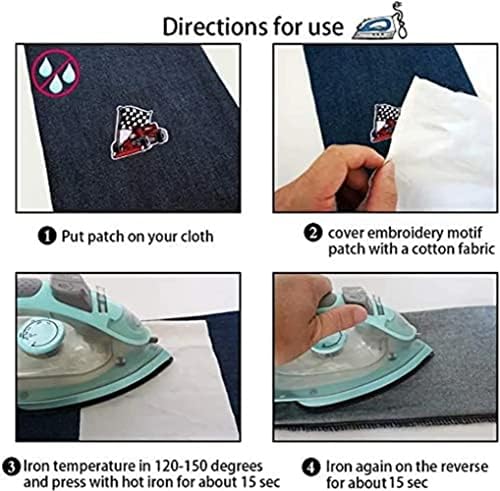LIDEV 8 Adet Kırık Kalp Nakış Yamalar DIY Motif Demir On Veya Yamalar Üzerinde Dikmek Aplikler Kot Ceketler için Giysi