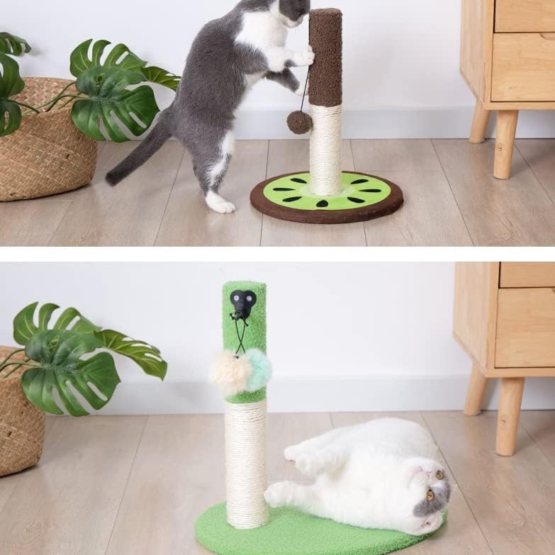 FZZDP Tırmalama Direği Ağacı Eğlenceli Sisal Sonrası Scratch Kulesi Çeker Topu Atlama Oyun Oyuncak Pet Yavru Tırmanma