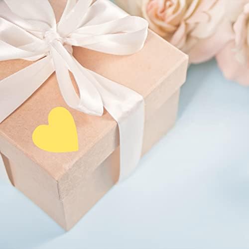 Ougold 500 ADET Kalp Etiket Rulosu sevgililer Günü Düğün Yıldönümleri için 1 inç Davetiye Zarfları Öğretmenler Sınıfları