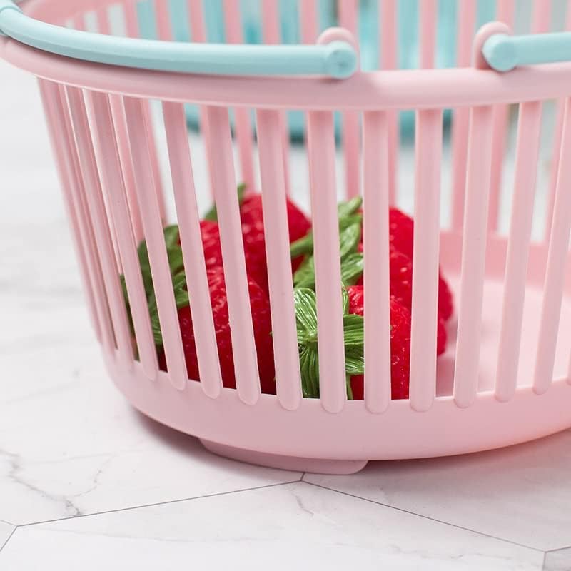 GGEBF Plastik Banyo Sepeti Taşınabilir Alışveriş saklama kutusu Masaüstü Eşyalar Oyuncak Meyve Kırtasiye Banyo saklama