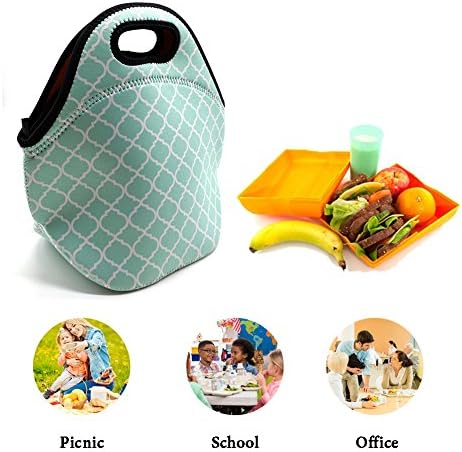 ALLENLIFE Su Geçirmez sevimli küçük neopren öğle yemeği çantası Yalıtımlı çanta Öğle Yemeği Kutusu Soğutucu Çanta