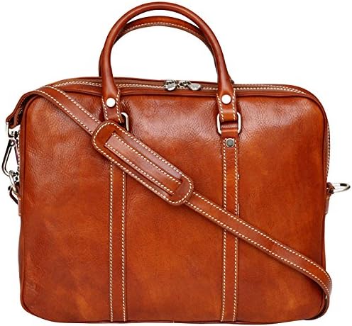 Hakiki İtalyan deri ince iş çantası evrak çantası ofis dizüstü İpad çantası Unisex
