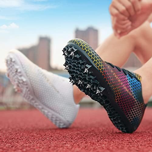 GEMECI Profesyonel Sivri Parça Ayakkabı ile 8 Sivri Unisex Sprint Sivri Ayakkabı Nefes Atletizm Ayakkabı için Günlük