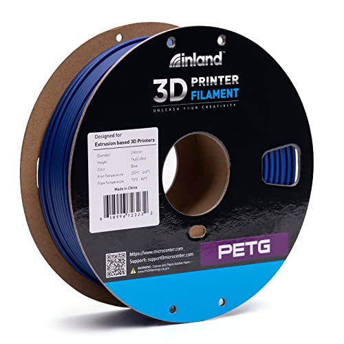 İç 2.85 mm Mavi PETG 3D Yazıcı Filament, Boyutsal Doğruluk + / -0.03 mm-1 kg Biriktirme (2.2 lbs)
