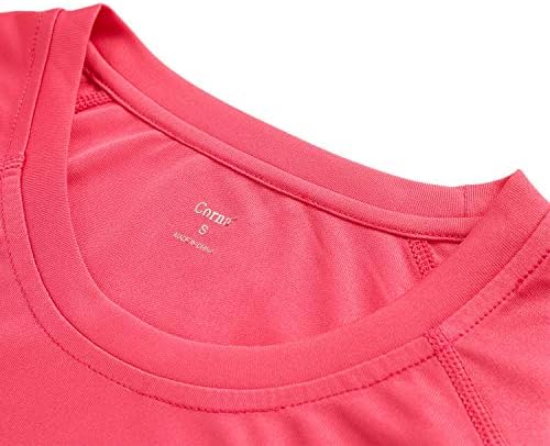 Bayan Üstleri Nem Esneklik Tee Gömlek Uzun Kollu Ekip Boyun Koşu Atletik T Shirt Kadın Artı Boyutu Slim Fit