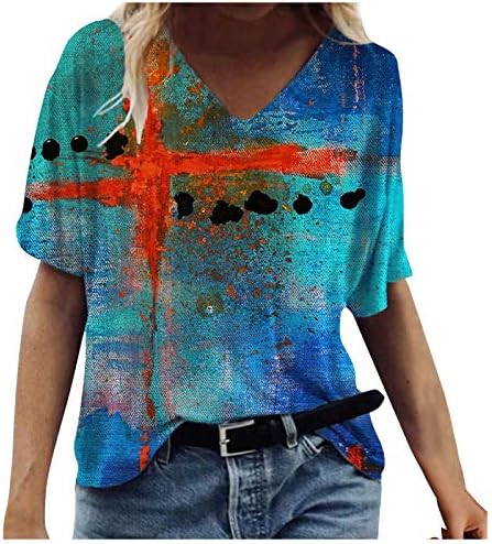 Kadınlar için bluzlar Moda 2021, Konfor Üstleri Yaz Kısa Kollu Casual Kızlar Renk Bloğu Şık Seksi T Shirt