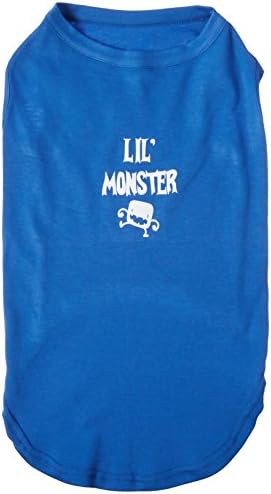 Mirage Evcil Hayvan Ürünleri Lil Monster Serigrafi Gömlekler Mavi XXXL (20)