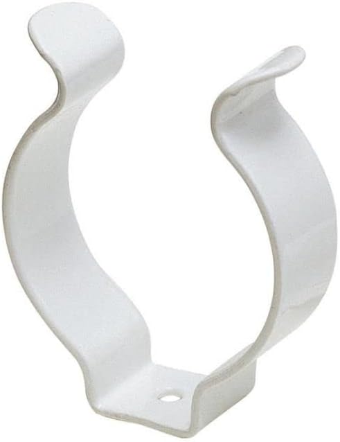 100 X Açık Aracı Klipler Beyaz Plastik Kaplı Bahar çelik saplar Dia. 16mm