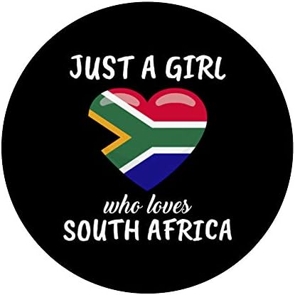 Sadece Güney Afrika'yı Seven Bir Kız Seyahat Hediyesi Güney Afrika PopSockets Kavrama ve Telefonlar ve Tabletler için